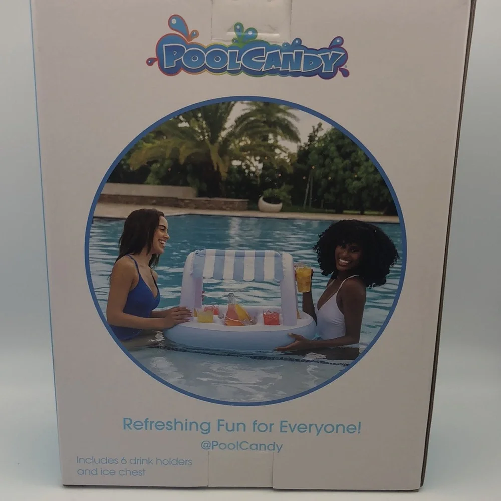 Floating Pool Buffet Bar Inflatable Canopy Drink Snack Holder‎ Party Float